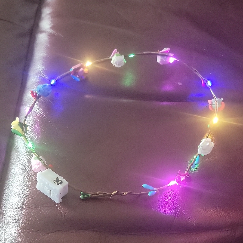 Floral LED Headband - Picture 2 of 8